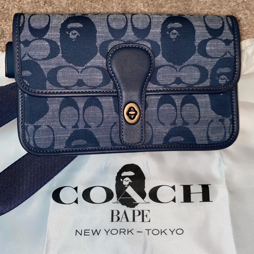 Bape X Coach Turnlock Tab Belt Bag (Crossbody)